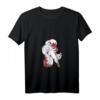 Damen Kitsune Neunschwänziger Fuchs T-Shirt mit V-Ausschnitt – Japanische Mythologie & Anime Design für Fans
