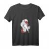 Damen Kitsune Neunschwänziger Fuchs T-Shirt mit V-Ausschnitt – Japanische Mythologie & Anime Design für Fans