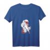 Damen Kitsune Neunschwänziger Fuchs T-Shirt mit V-Ausschnitt – Japanische Mythologie & Anime Design für Fans