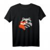 BESTE FREUNDE T-Shirt mit Fuchs & Waschbär - Niedliches Freundschaftsdesign für Kinder und Tierliebhaber