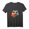 BESTE FREUNDE T-Shirt mit Fuchs & Waschbär - Niedliches Freundschaftsdesign für Kinder und Tierliebhaber