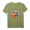 BESTE FREUNDE T-Shirt mit Fuchs & Waschbär - Niedliches Freundschaftsdesign für Kinder und Tierliebhaber