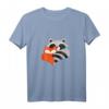 BESTE FREUNDE T-Shirt mit Fuchs & Waschbär - Niedliches Freundschaftsdesign für Kinder und Tierliebhaber