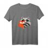 BESTE FREUNDE T-Shirt mit Fuchs & Waschbär - Niedliches Freundschaftsdesign für Kinder und Tierliebhaber