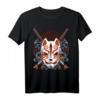 Japanische Kitsune Fuchs Maske Yokai Anime Ästhetik T-Shirt – Perfekt für Anime- und Japan-Fans, Fuchsgeist-Liebhaber & Geschenke