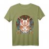 Japanische Kitsune Fuchs Maske Yokai Anime Ästhetik T-Shirt – Perfekt für Anime- und Japan-Fans, Fuchsgeist-Liebhaber & Geschenke