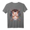 Japanische Kitsune Fuchs Maske Yokai Anime Ästhetik T-Shirt – Perfekt für Anime- und Japan-Fans, Fuchsgeist-Liebhaber & Geschenke