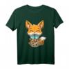 Kawaii Bubble Tea Fuchs Lustiges Boba-Tee Kurzarm T-Shirt für Anime- und Manga-Fans – Niedliches Tiermotiv für Männer, Frauen, Jungen & Mädchen