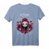 Kitsune Maske Japan Anime T-Shirt – Futuristisches Kumiho Neunschwänziger Fuchs Design für Otaku, Manga und Anime Fans, Kawaii Monster & Japanische Geisterkunst