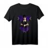 Mittwochsserie Wednesday Schwarze Dahlien und Monde T-Shirt - Offizielles Addams Family Merchandise für Fans