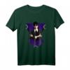 Mittwochsserie Wednesday Schwarze Dahlien und Monde T-Shirt - Offizielles Addams Family Merchandise für Fans