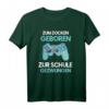 Zum Zocken Geboren Zur Schule Gezwungen - Lustiges Gaming T-Shirt für Gamer, perfekt als Geschenk zu Geburtstag, Weihnachten oder Ostern