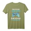 Zum Zocken Geboren Zur Schule Gezwungen - Lustiges Gaming T-Shirt für Gamer, perfekt als Geschenk zu Geburtstag, Weihnachten oder Ostern