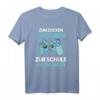 Zum Zocken Geboren Zur Schule Gezwungen - Lustiges Gaming T-Shirt für Gamer, perfekt als Geschenk zu Geburtstag, Weihnachten oder Ostern