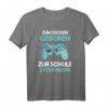 Zum Zocken Geboren Zur Schule Gezwungen - Lustiges Gaming T-Shirt für Gamer, perfekt als Geschenk zu Geburtstag, Weihnachten oder Ostern