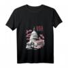 Damen US-Kapitol Gebäude Washington DC Kirschblüten T-Shirt mit V-Ausschnitt – Perfektes Souvenir für Reisende, Touristen & Einheimische