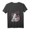 Damen US-Kapitol Gebäude Washington DC Kirschblüten T-Shirt mit V-Ausschnitt – Perfektes Souvenir für Reisende, Touristen & Einheimische