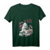 Damen US-Kapitol Gebäude Washington DC Kirschblüten T-Shirt mit V-Ausschnitt – Perfektes Souvenir für Reisende, Touristen & Einheimische