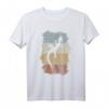 Retro Leopard Gecko Silhouette Salamander Eidechse T-Shirt – Lässiges Sommerdesign für Reptilien- und Eidechsen-Fans
