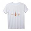 Damen Musiker Musik Geschenk - Geiger Herzschlag Violine T-Shirt mit V-Ausschnitt für Musiker, Geiger & Musikliebhaber zu Weihnachten & Geburtstag