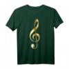 Notenschlüssel in Gold Design – Musikliebhaber T-Shirt für Klassikfans und Musiker