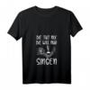 Damen Singen T-Shirt - Lustiges Geschenk für Musikerinnen & Chorfrauen mit V-Ausschnitt