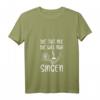 Damen Singen T-Shirt - Lustiges Geschenk für Musikerinnen & Chorfrauen mit V-Ausschnitt