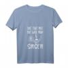 Damen Singen T-Shirt - Lustiges Geschenk für Musikerinnen & Chorfrauen mit V-Ausschnitt