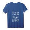Damen Singen T-Shirt - Lustiges Geschenk für Musikerinnen & Chorfrauen mit V-Ausschnitt