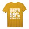 Mein Gehirn besteht zu 99% aus Songtexten Sänger T-Shirt – Perfektes Geschenk für Musiker und Sänger zum Geburtstag