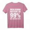 Mein Gehirn besteht zu 99% aus Songtexten Sänger T-Shirt – Perfektes Geschenk für Musiker und Sänger zum Geburtstag