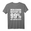 Mein Gehirn besteht zu 99% aus Songtexten Sänger T-Shirt – Perfektes Geschenk für Musiker und Sänger zum Geburtstag
