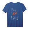 Born To Sing Karaoke Mikrofon Musik Sängerin T-Shirt – Perfektes Geschenk für Gesangfans & Karaoke-Enthusiasten