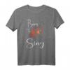 Born To Sing Karaoke Mikrofon Musik Sängerin T-Shirt – Perfektes Geschenk für Gesangfans & Karaoke-Enthusiasten