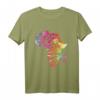 Stolze afrikanische Karte Farben Afrika Schwarz Geschichte Monat T-Shirt – Unterstützung für Black History Month & kulturelle Identität