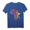 Stolze afrikanische Karte Farben Afrika Schwarz Geschichte Monat T-Shirt – Unterstützung für Black History Month & kulturelle Identität