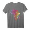 Stolze afrikanische Karte Farben Afrika Schwarz Geschichte Monat T-Shirt – Unterstützung für Black History Month & kulturelle Identität