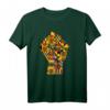 Melanin Kente Fist Design Schwarz Geschichte T-Shirt – Kulturelles Pride Shirt für Geburtstag, Weihnachten, Vatertag & Muttertag