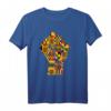 Melanin Kente Fist Design Schwarz Geschichte T-Shirt – Kulturelles Pride Shirt für Geburtstag, Weihnachten, Vatertag & Muttertag