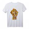 Melanin Kente Fist Design Schwarz Geschichte T-Shirt – Kulturelles Pride Shirt für Geburtstag, Weihnachten, Vatertag & Muttertag