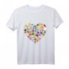 Ich liebe Bücher - Bücherliebe T-Shirt mit Herz-Design für Buchliebhaber, Leseratten und alle, die Geschichten und Romane lieben