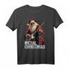 Metal Weihnachts Shirt mit Weihnachtsmann und Gitarre – Heavy Metal Geschenkidee für Damen und Herren zu Weihnachten