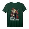 Metal Weihnachts Shirt mit Weihnachtsmann und Gitarre – Heavy Metal Geschenkidee für Damen und Herren zu Weihnachten