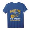 Gitarre T-Shirt - Perfektes Geschenk für Gitarristen, Musiker & Musikliebhaber zu Weihnachten oder Geburtstag