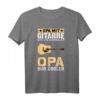 Herren Gitarrenspieler Gitarre Opa Gitarrist Großvater T-Shirt – Lustiges Musik Geschenk für Musiker, Gitarristen & Opa