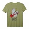 Rock n Roll - Racoon Roll Stinktier für Rocker E-Gitarre T-Shirt – Lustiges Geschenk für Musikliebhaber und Rockfans