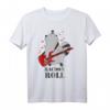 Rock n Roll - Racoon Roll Stinktier für Rocker E-Gitarre T-Shirt – Lustiges Geschenk für Musikliebhaber und Rockfans