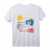 Vintage Guitar T-Shirt mit Heartbeat Pulse Linie – Retro Gitarre für Musiker, Gitarristen & Akustikgitarrenliebhaber, ideales Geschenk für Freunde und Familie