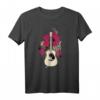 Akustische Gitarre Gitarrist T-Shirt mit Roter Rose – Perfekt für Musiker, Jazz, Blues, Folk & Country Fans