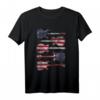USA Flagge Gitarrist Musiker T-Shirt – Perfekt für Gitarrenspieler, Rockbands & Musikfans